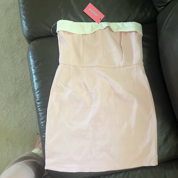 Edikted Priyah Contrast Fold Over Dress *with tags - Picture 4 of 4